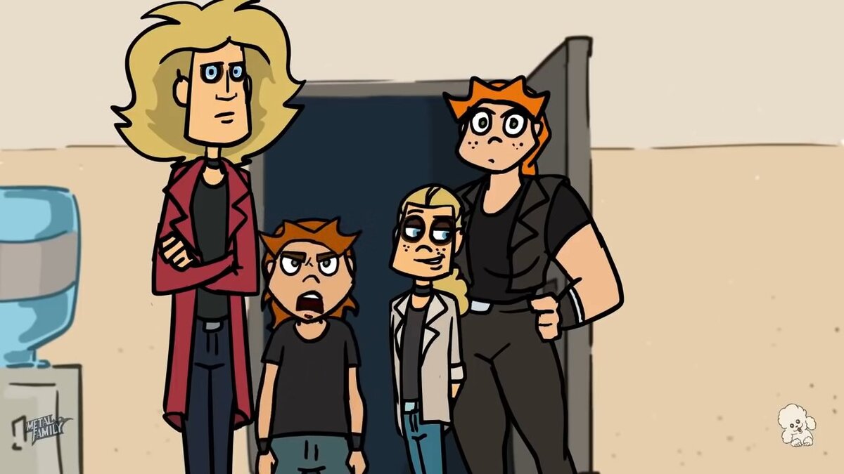 В интернетах всё популярнее становится сериал Metal Family 🤘.