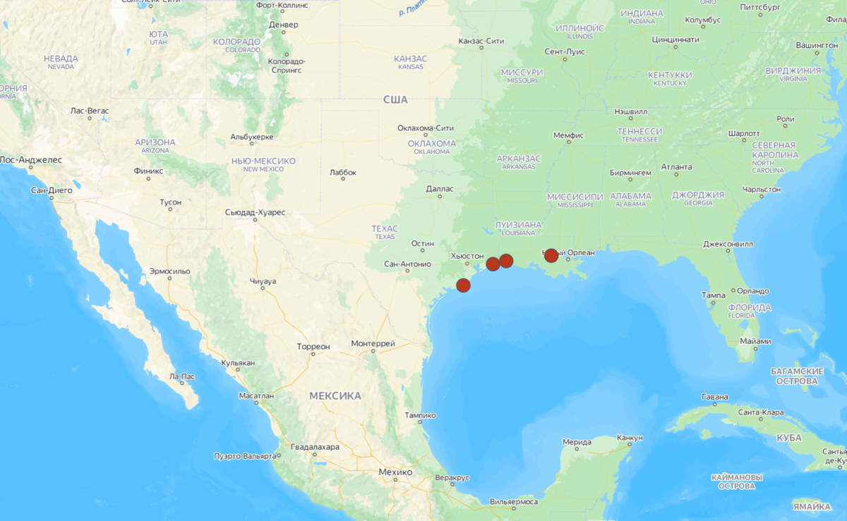 4 стратегических хранилища США