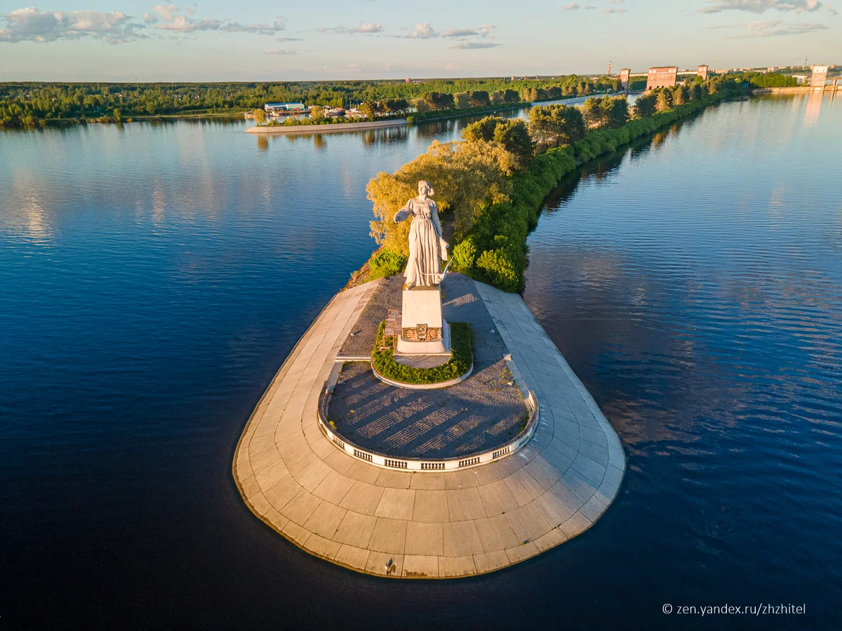 Река Волга Рыбинск