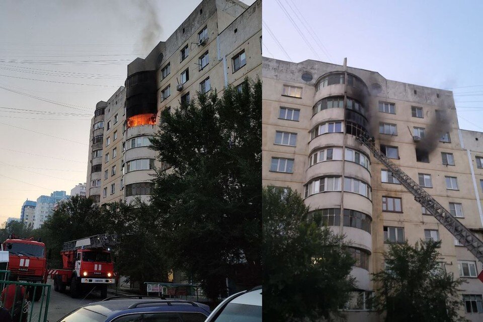     Пожар в высотке в микрорайоне Горский удалось потушить. Фото: Михаил ДОКУКИН\ГУ МЧС по НСО