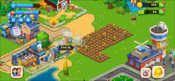    Большая часть игры завязана именно вокруг фермы