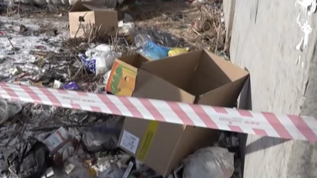 Место, где были найдены фрагменты тела Василия Шляхтича. Фото: YouTube/GuberniaTV