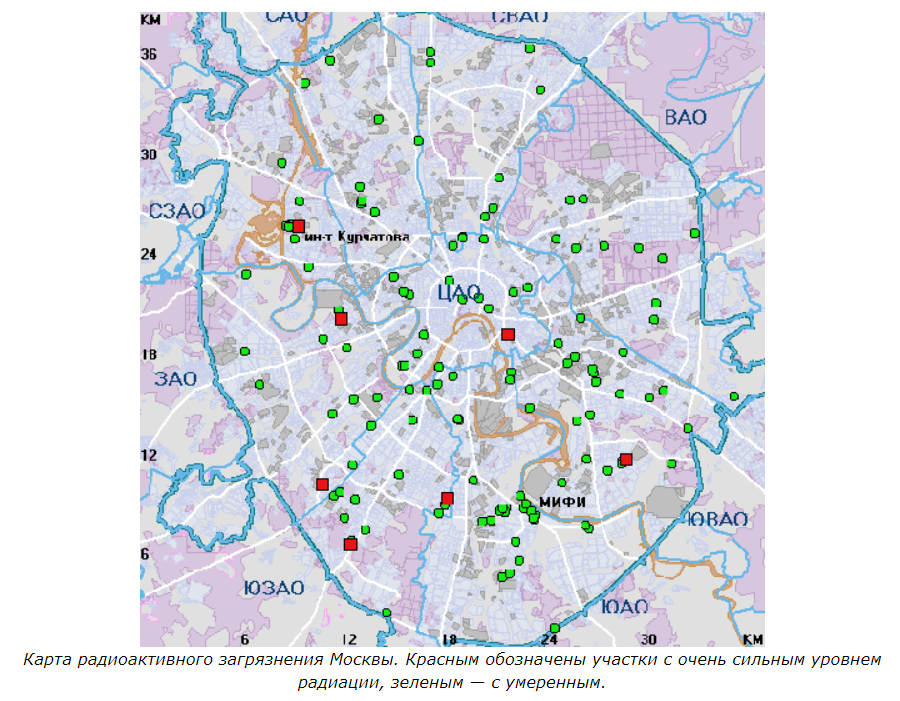 карта радиации москвы 1812. карта радиационного фона москвы.