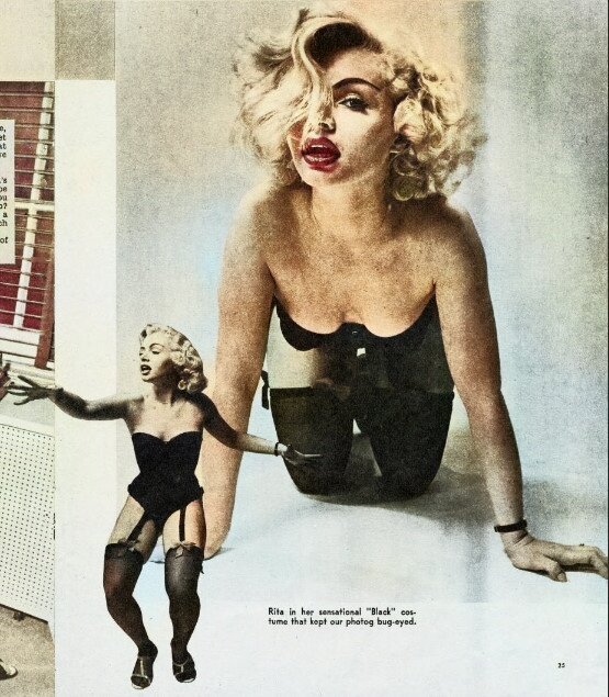 Рита в своем сенсационном "черном" костюме, который держал в напряжении линзы фотоаппарата. 2 фото