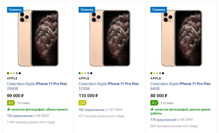 Скриншот Яндекс Маркет