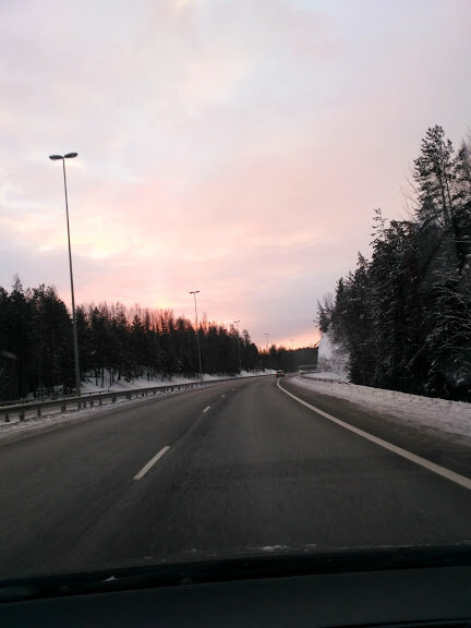 Рассвет на обратном пути