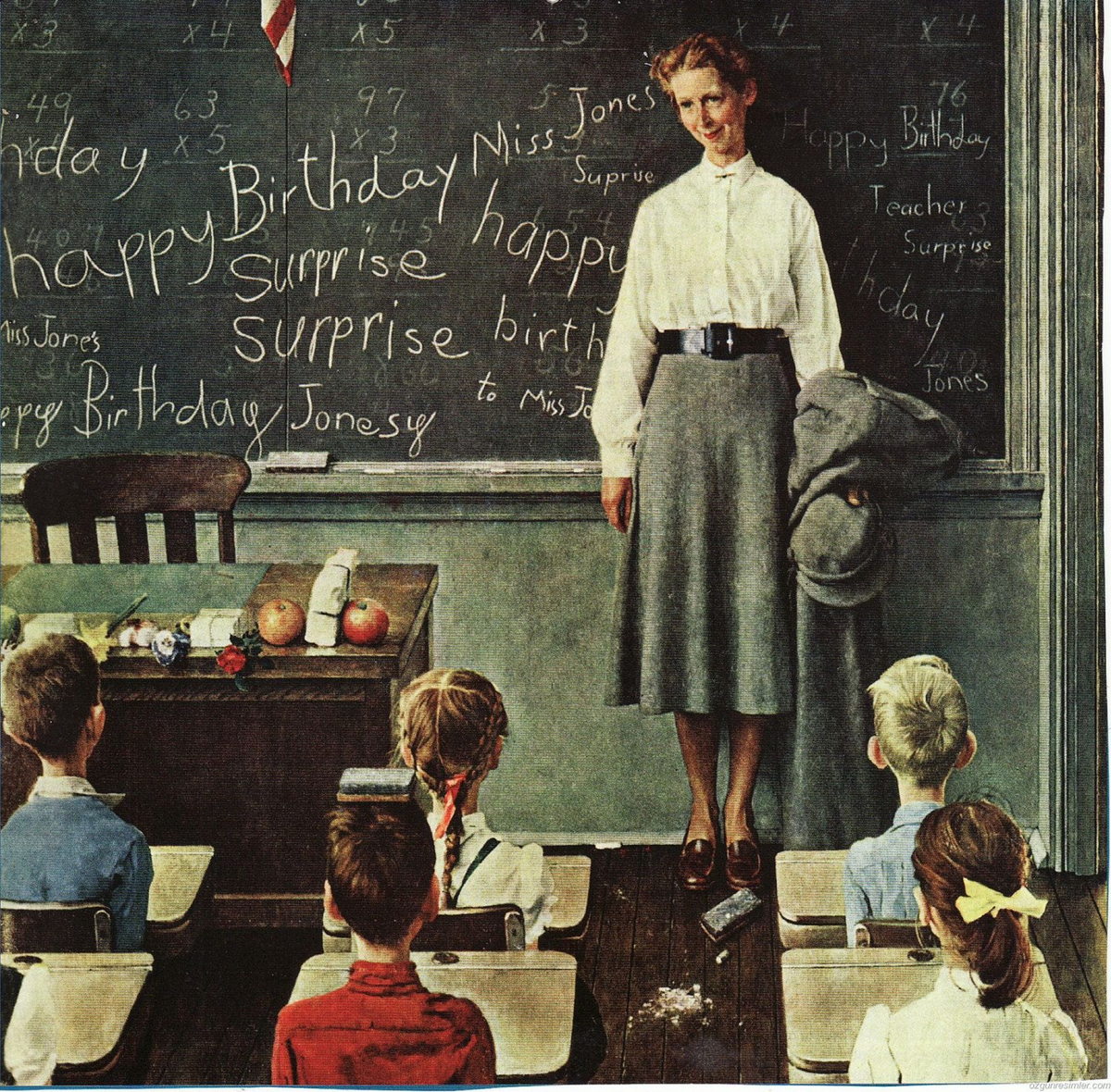 Норман Роквелл "День рождения учителя"
