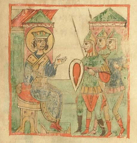 Здесь и далее в статье миниатюры XIII в. из Хроники Георгия Амартола.