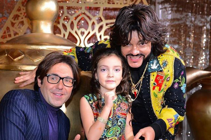 Филипп Киркоров и Алла-Виктория Филипповна Киркорова и  Андрей Малахов