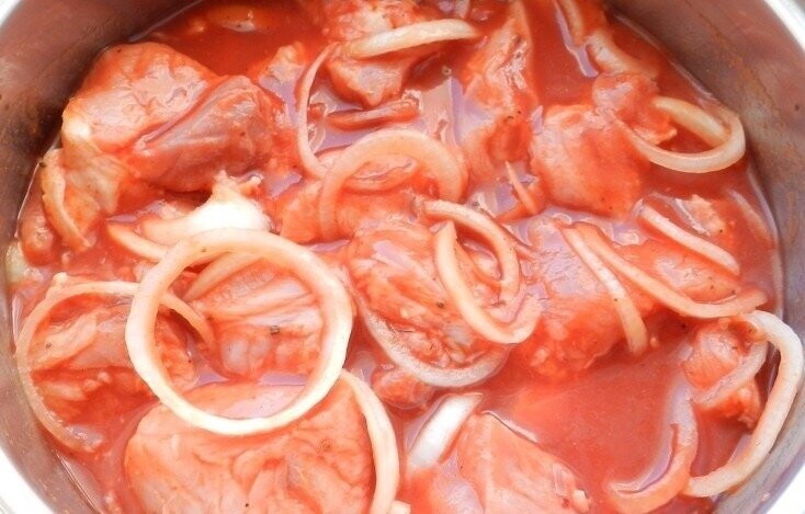 Шашлык в томатном соусе 