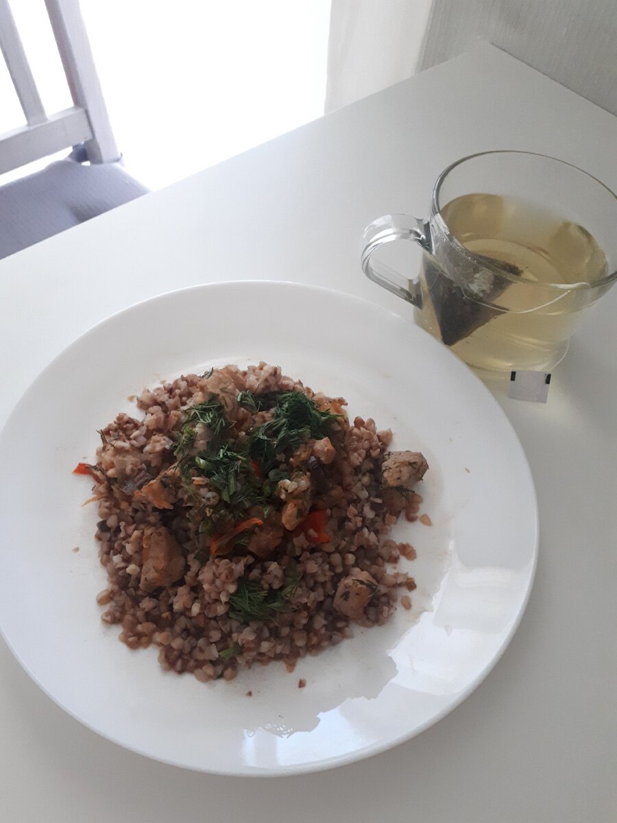 гречка со свининой в томате