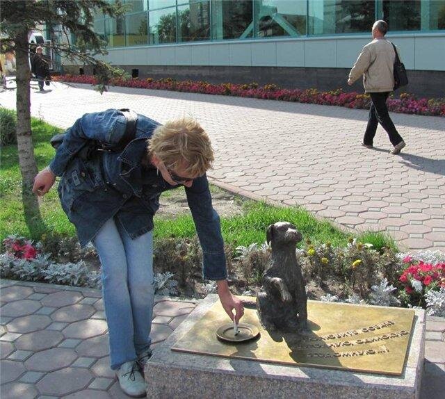 Памятник бездомной собаке