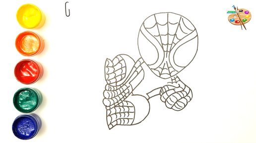 Человек-паук — раскраска