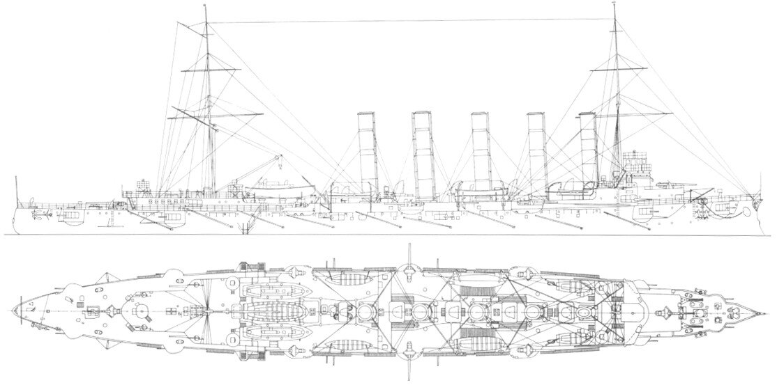 Крейсер варяг схема