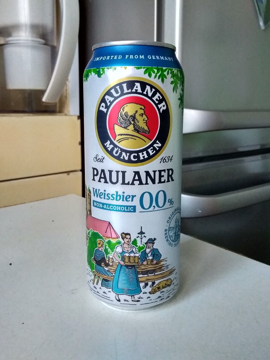 Paulaner Weissbier non-alcoholic в банке