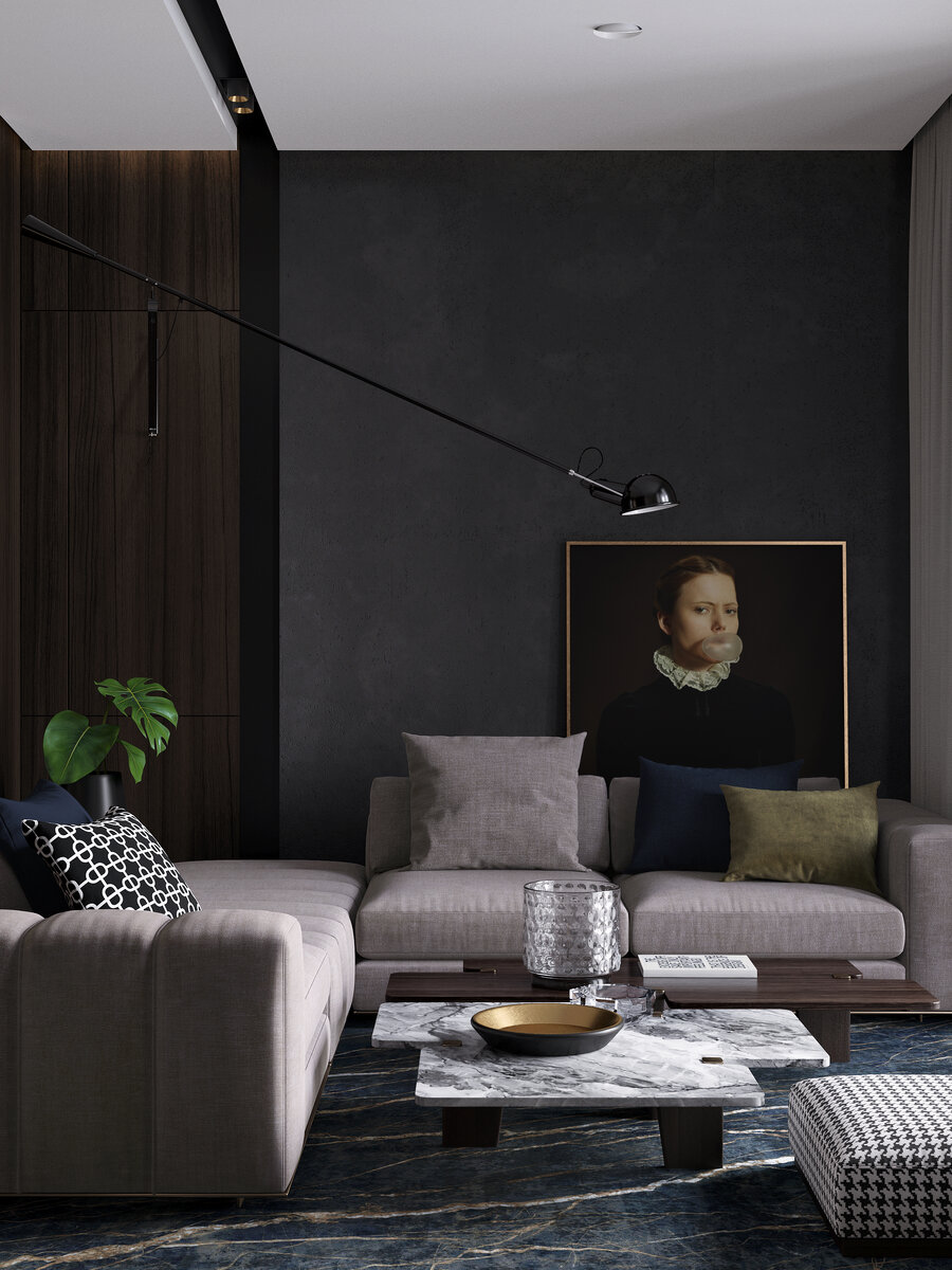 Тёмная квартира.