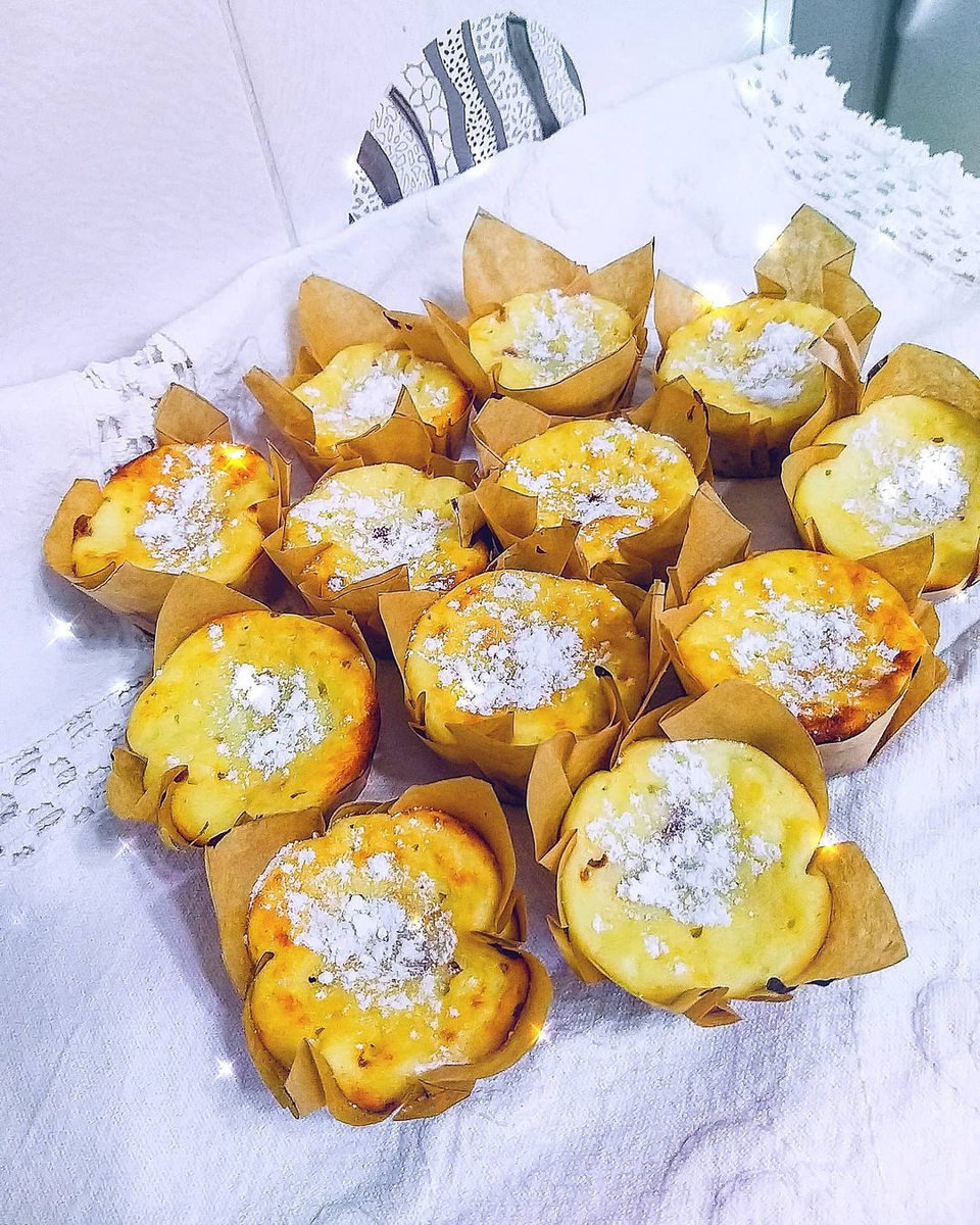 Творожные кексы из рисовой муки 