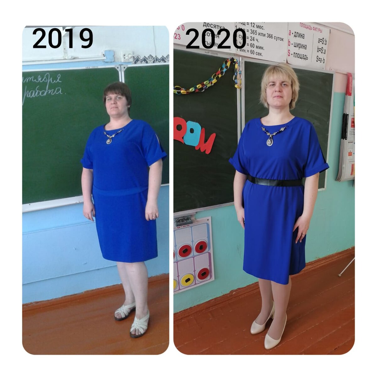 Сентябрь 2019 г. и декабрь 2020 г. До и после
