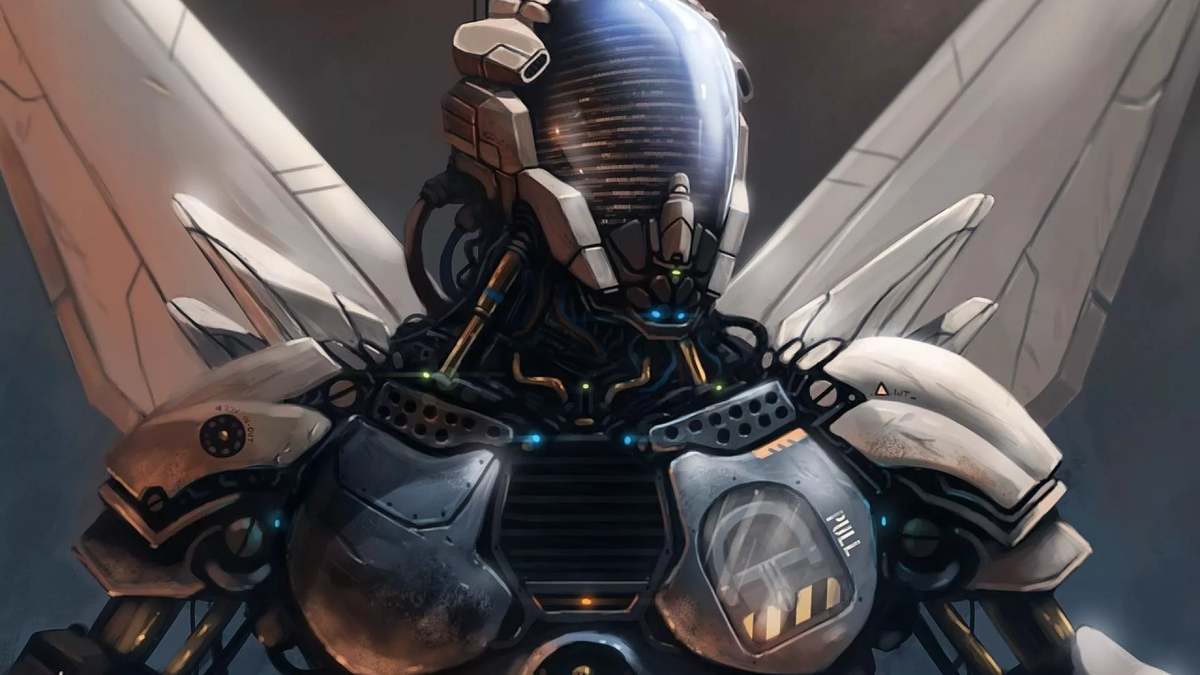 Было еще не понятно был ли это ИИ , а может экзоскелет, а может управлялся на удалении.