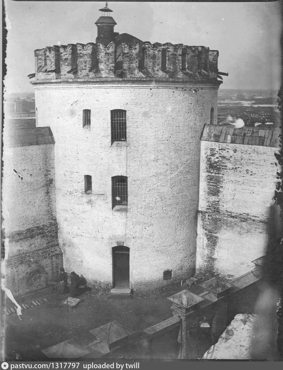 Пугачевская башня Бутырской тюрьмы, 1900 – 1915 г. Источник: архив общества "Мемориал".