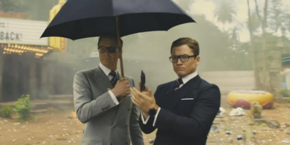 Агенты Кингсмен в двубортных пиджаках, которые выглядят как униформа