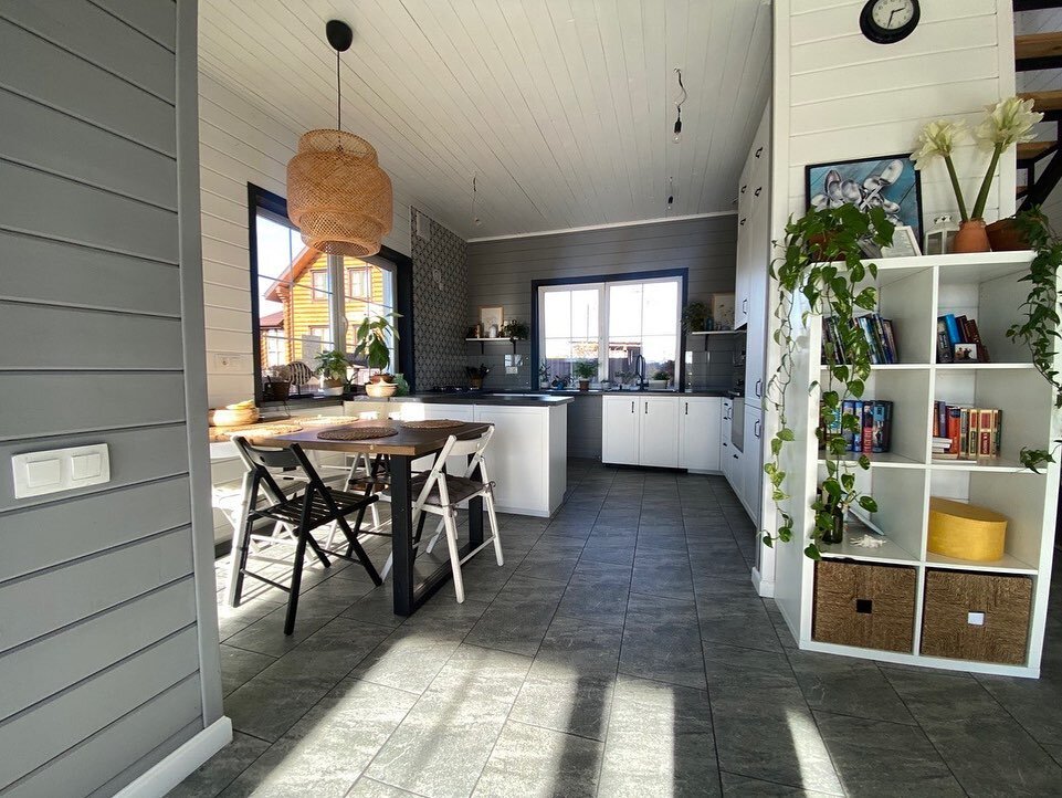 Каркасный дом в Северская интерьер