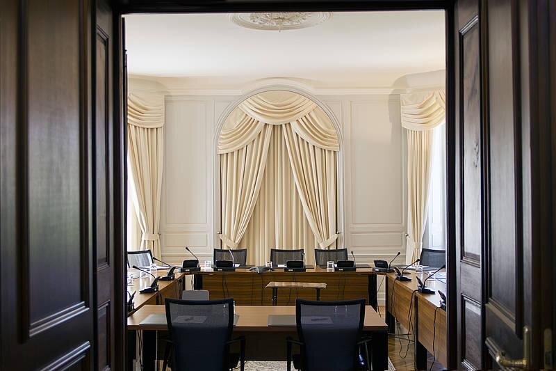 Комната для слушаний Спортивного арбитражного судаtas-cas.org