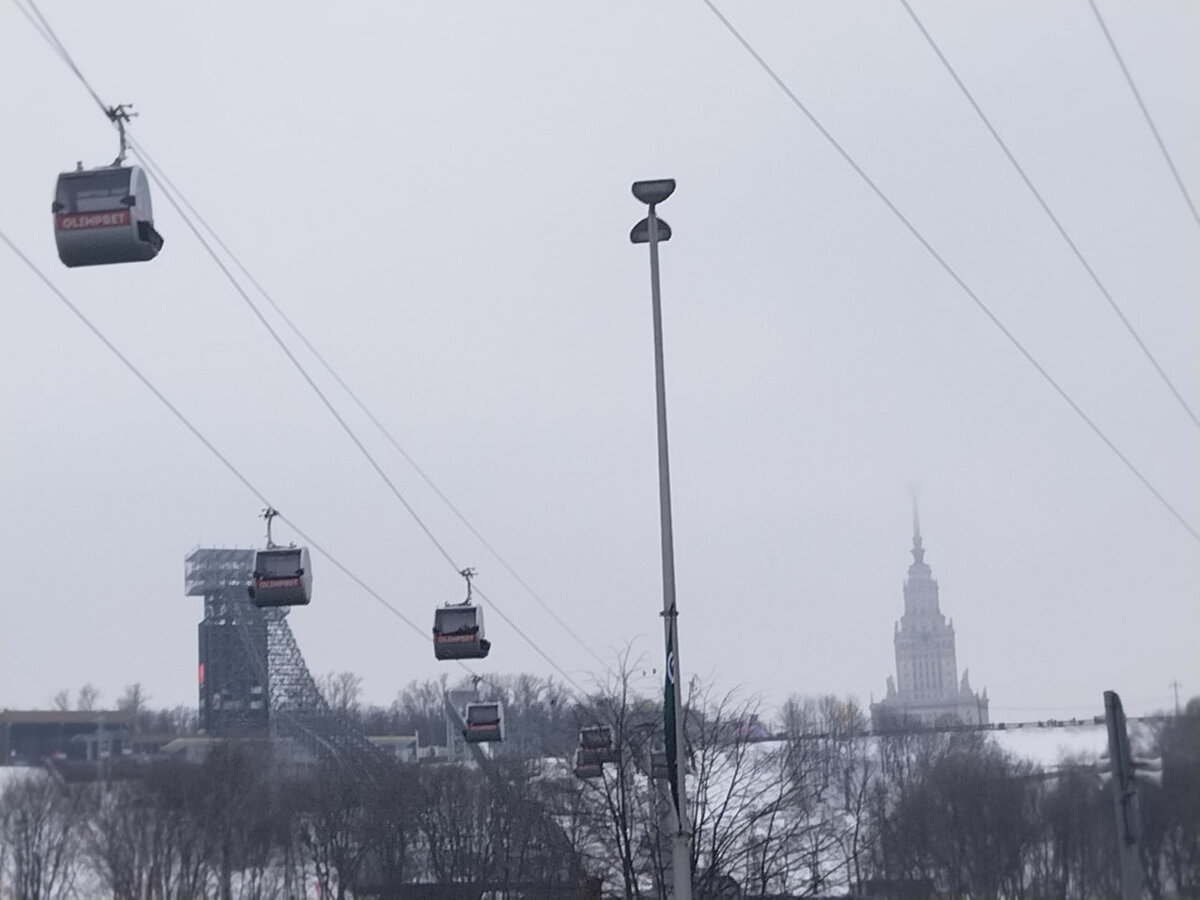 Канатная дорога в Москве - одна из жемчужин Москвы