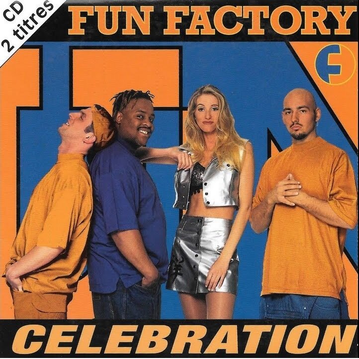 Обложка сингла "Celebration" немецкой евродэнс-группы Fun Factory