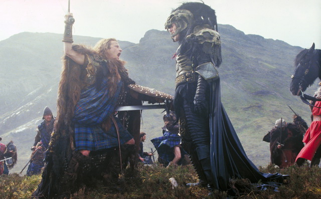 Гибель Коннора Маклауда, кадр из фильма "Горец" (1986) 