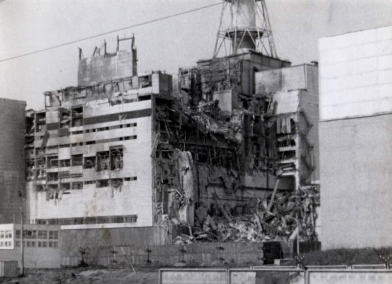 Разрушенный блок 4, 1986 