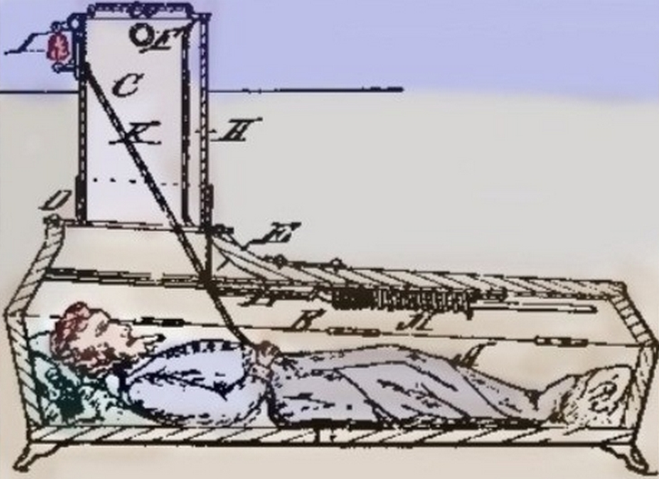 Прототип гроба с колокольчиком