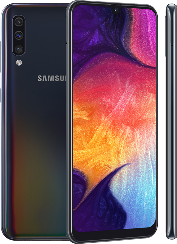 Galaxy A50 черного цвета.