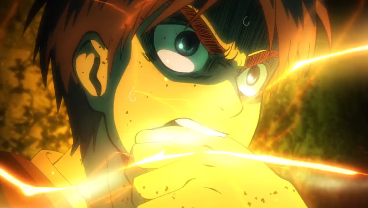 Эрен использует силу.