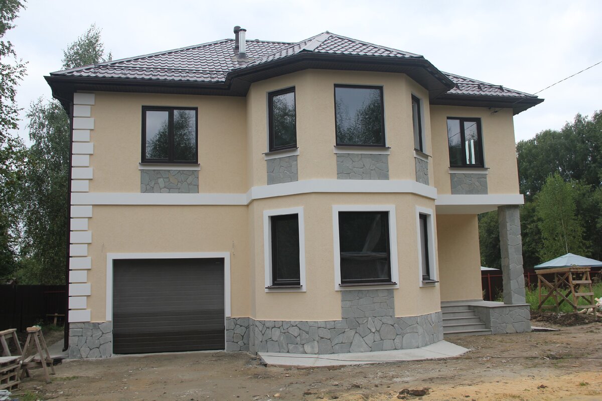 Дом из арболита с отделкой