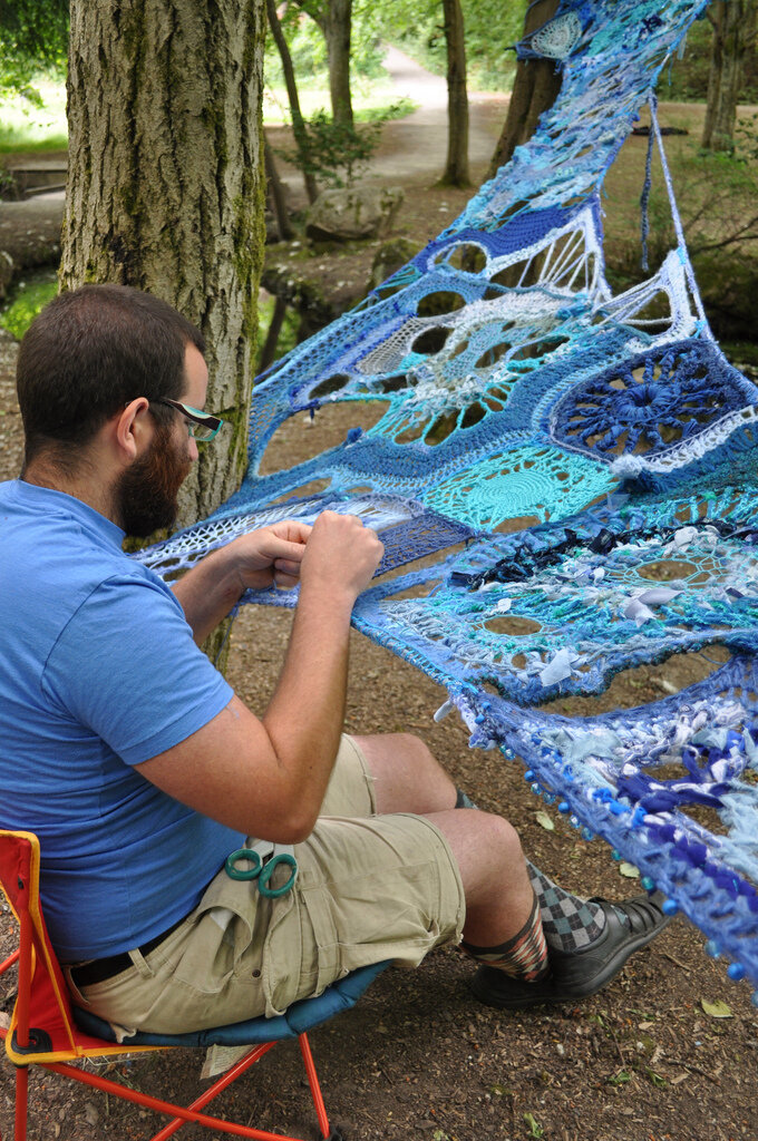 Процесс вязания