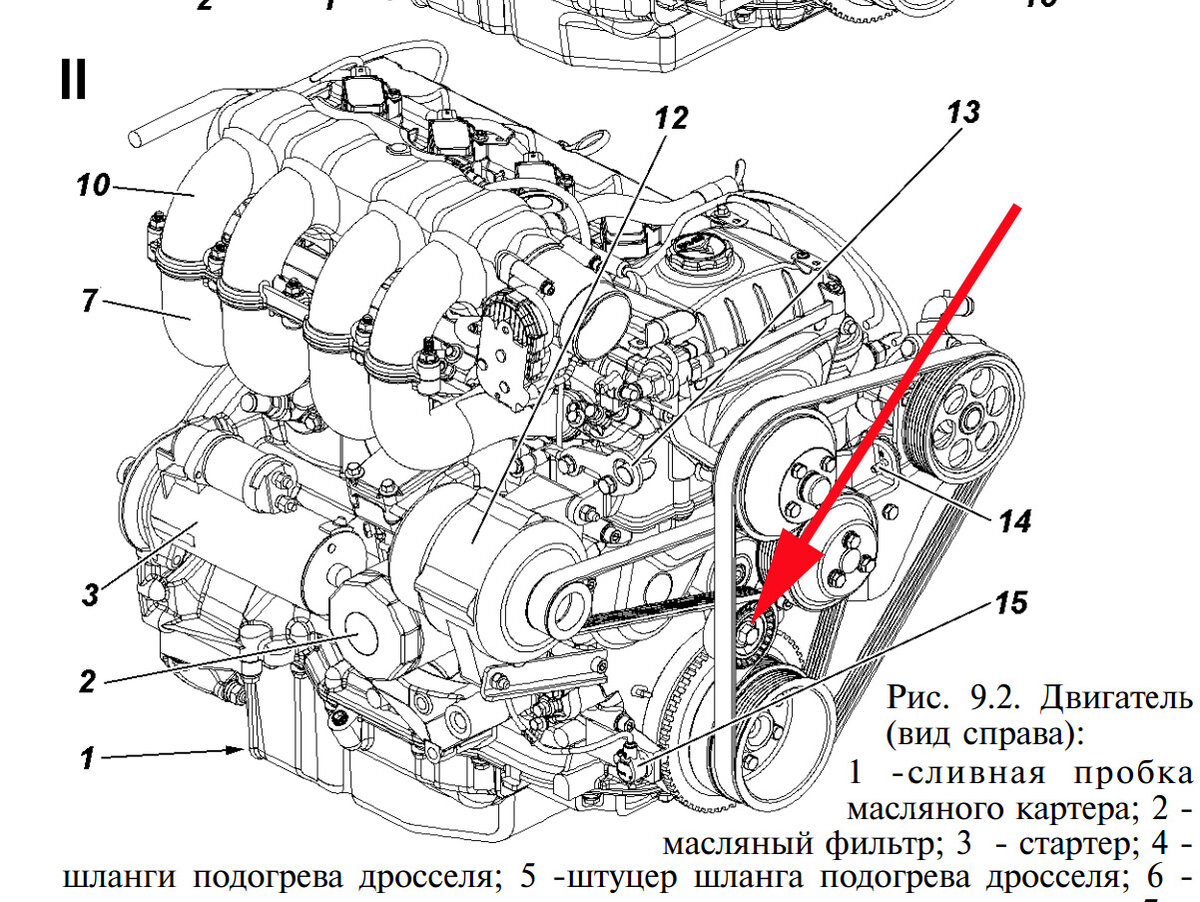 409 двигатель уаз ремень генератора схема