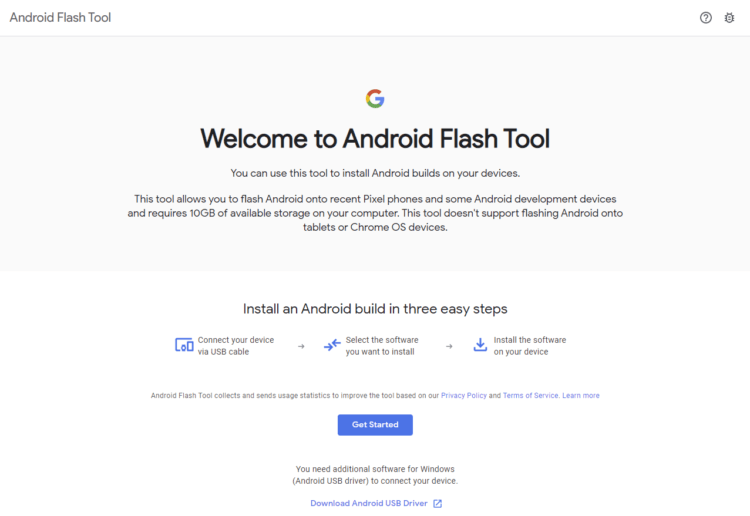 Android Flash Tool — удобный инструмент для установки прошивок