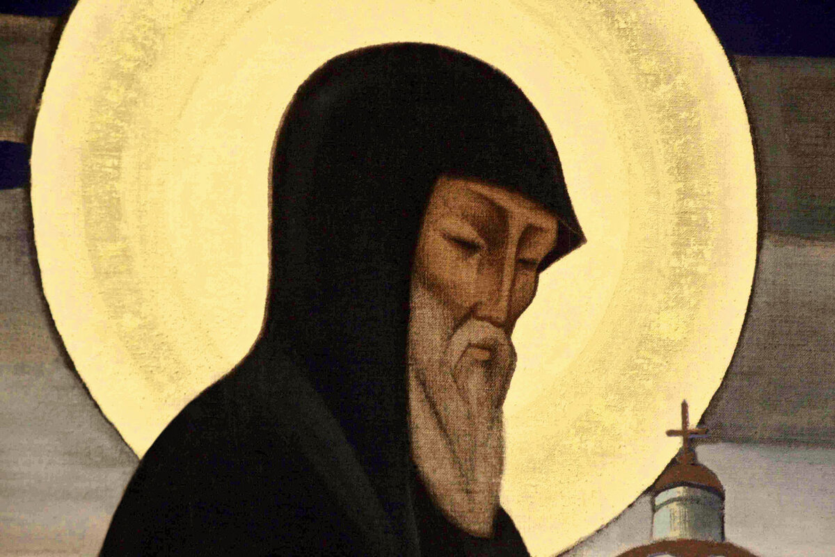 Фрагмент картины Н.К.Рериха "Святой Сергий Радонежский"