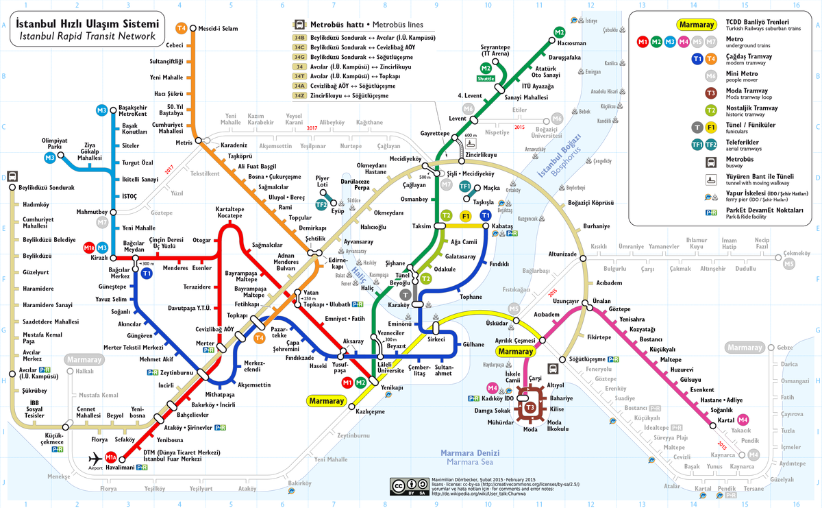 Карта автобус стамбул
