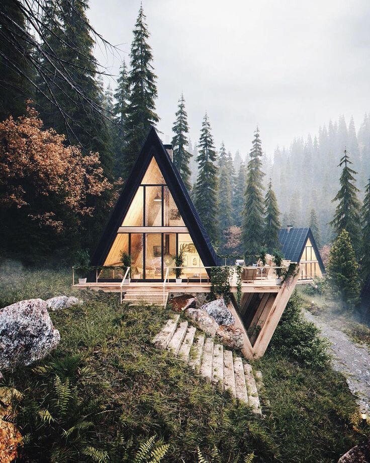 Это не наш домик. Но такой стиль обожаю