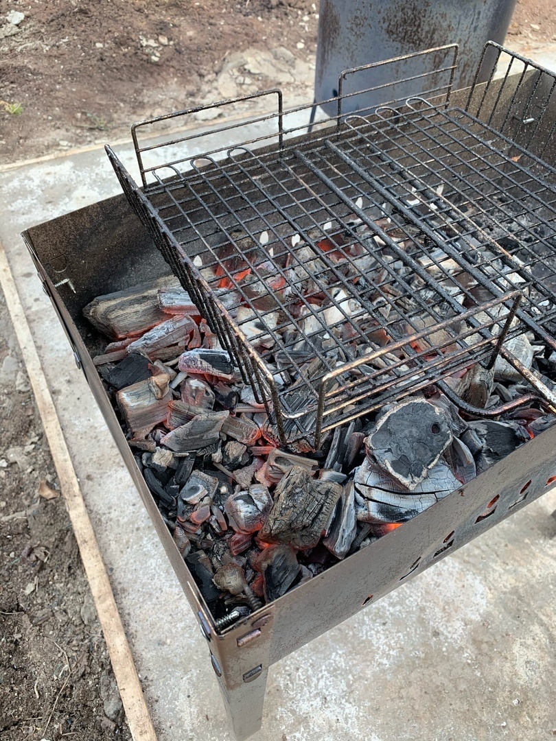 Разогрели мангал