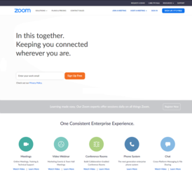 Zoom Video CommunicationsТипcorporation[d]Листинг на биржеNASDAQ: ZMОснование2012ОснователиEric Yuan[d]Расположение