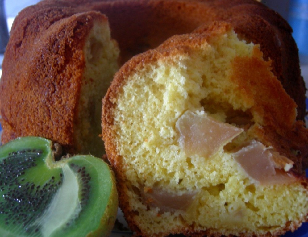 кекс с яблоками