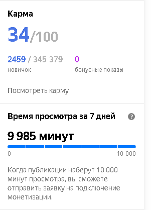 Ещё чуть-чуть и монетка в кармане)) Скриншот из личного кабинета.