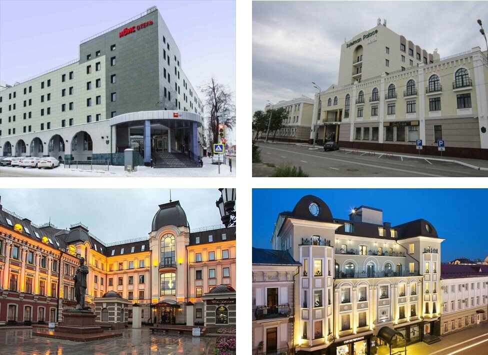 Гостиницы Казани: Ибис, Сулейман-палас, Шаляпин, Хилтон