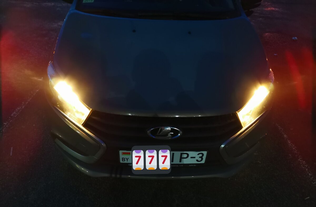 Веста. Светодиодные лампы ДХО. OSRAM LEDriving SL. - Lada Vesta, 1,6 л, 2018 год
