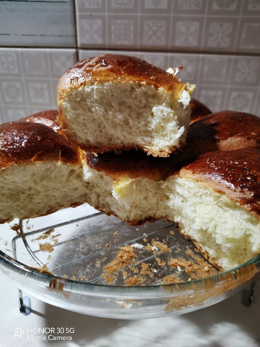 Вот такие получаются булочки.