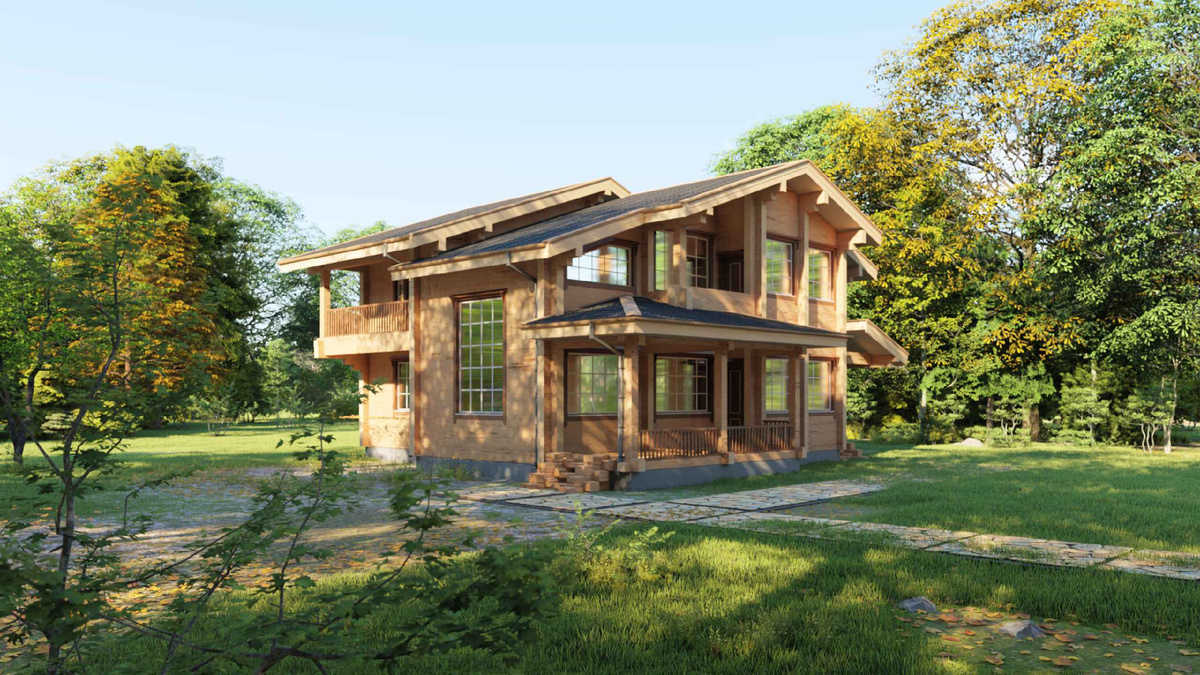 Проект дома Берген от SheerWood-dom.ru