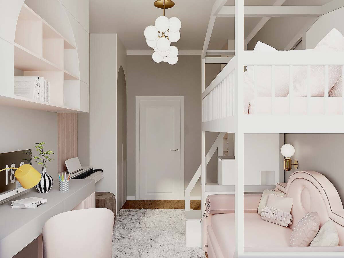 Лаконичный письменный стол для учебы